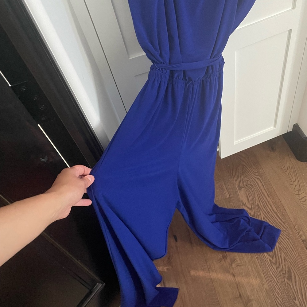 Emma & Michele Royal Blue Jumpsuit - Picture 3 of 4